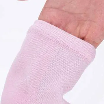 Bememo Soft Ventilate Gel Heel Socks Open Toe Socks for Dry Hard Cracked Skin Moisturizing Day Night Care Skin, 3 Pairs (Pink, Turquoise, Grey)