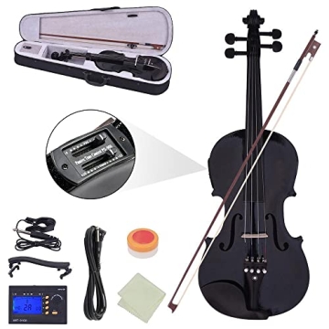 Ktaxon Acoustic Electric Violin with Accessories - Perfect for Beginners