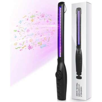 Portable UV Light Sanitizer Wand - USB Rechargeable Disinfection Lamp