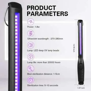 UV Light Sanitizer Wand - Portable & Rechargeable