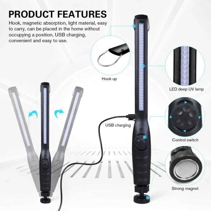 UV Light Sanitizer Wand - Portable & Rechargeable