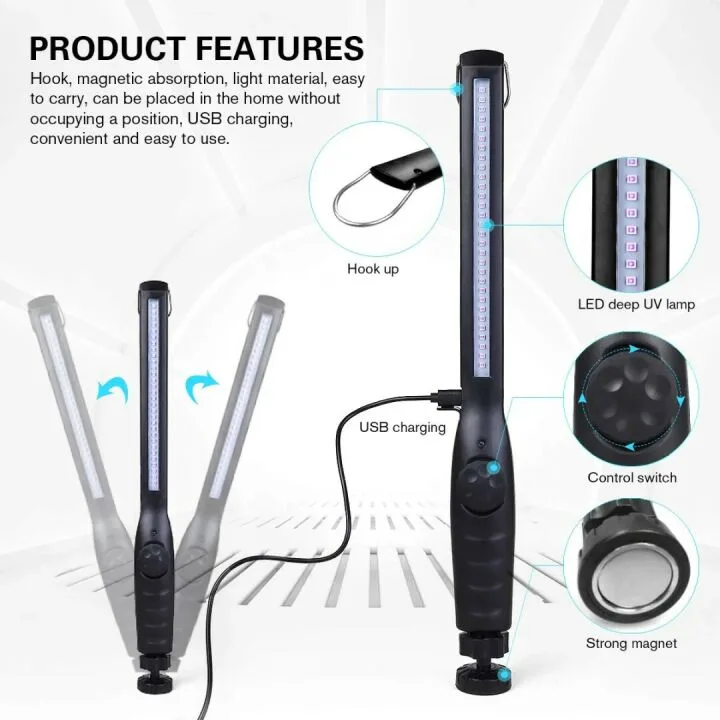 UV Light Sanitizer Wand - Portable & Rechargeable
