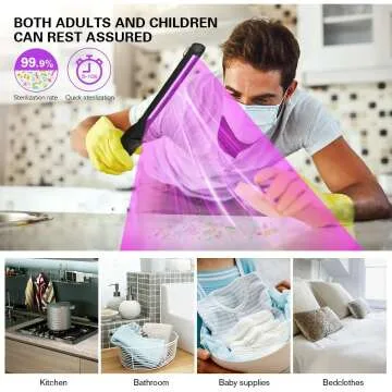 UV Light Sanitizer Wand - Portable & Rechargeable