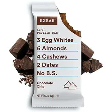 RXBAR Protein Bars - Healthy Chocolate Chip Snacks | 12 Pack