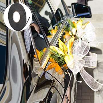 Tatuo Double Sided Foam Tape - 50ft, 2 Rolls, Versatile Adhesive