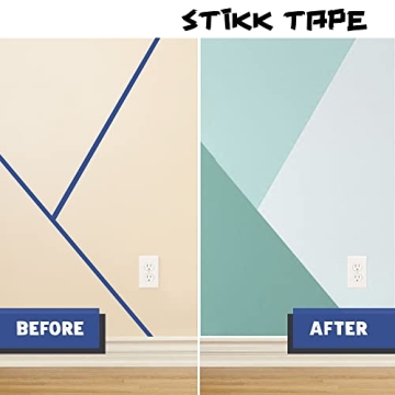 STIKK Painters Tape - 3pk Blue Tape for DIY Projects