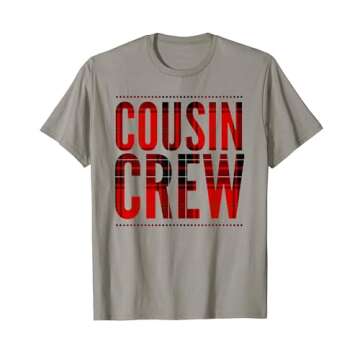 Cousin Crew Plaid T-Shirt - Fun Cousin Crew Shirt Pajamas