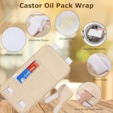 Purelysian Castor Oil Pack Kit for Detox and Lymphatic Health