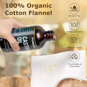 Purelysian Castor Oil Pack Kit for Detox and Lymphatic Health