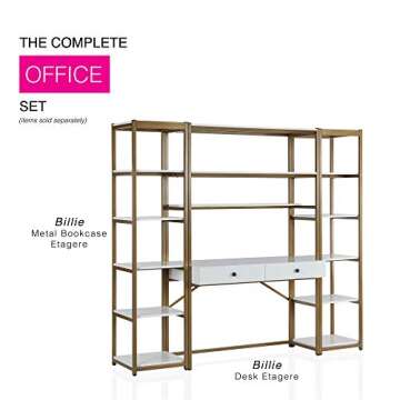 CosmoLiving by Cosmopolitan CosmoLiving Billie Desk, White