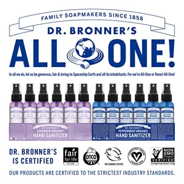 Dr. Bronner's Lavender Organic Hand Sanitizer 2oz