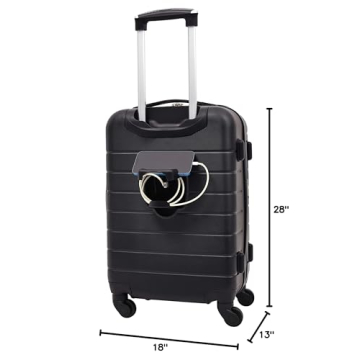 Wrangler Smart Luggage Set with USB and Cup Holder