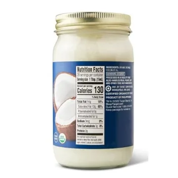 Organic Unrefined Virgin Coconut Oil - 14 fl oz for Wellness