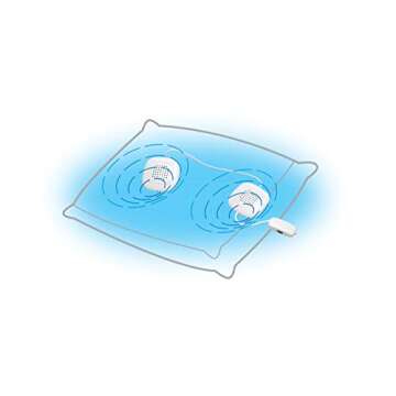 Sound Oasis Sleep Therapy Pillow, 2 Hi-Fidelity, Ultra-Thin Stereo Speakers, Vol. Control, Connect to Sound Source, Fall Asleep Wake Up Refreshed, Sleep, Relax, Manage Tinnitus, Comfortable & Soft.