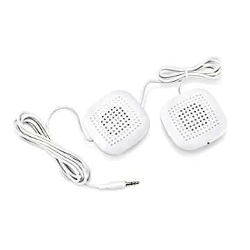 Sound Oasis Sleep Therapy Pillow, 2 Hi-Fidelity, Ultra-Thin Stereo Speakers, Vol. Control, Connect to Sound Source, Fall Asleep Wake Up Refreshed, Sleep, Relax, Manage Tinnitus, Comfortable & Soft.