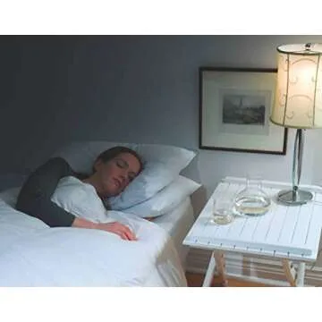 Sound Oasis Sleep Therapy Pillow, 2 Hi-Fidelity, Ultra-Thin Stereo Speakers, Vol. Control, Connect to Sound Source, Fall Asleep Wake Up Refreshed, Sleep, Relax, Manage Tinnitus, Comfortable & Soft.