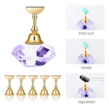 Kalolary Nail Tip Stand Holders for Art & Practice