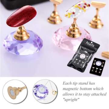 Kalolary Nail Tip Stand Holders for Art & Practice