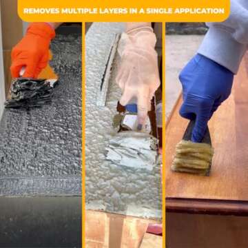 GREENEZ Strip & Clean Furniture Stripping Kit | Removes Multiple Paint Layers | Varnish & Epoxy Remover | Wood Paint Stripper | Melts Coatings | Soy-Based Formula | Includes Residue Removal Spray