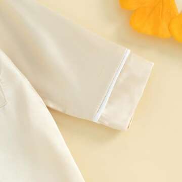 MAINESAKA Baby Silk Satin Pajama Romper, Stylish & Comfy