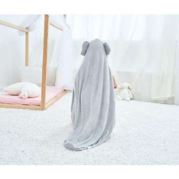 HIPHOP PANDA Hooded Towel - Absorbent Bamboo Baby Towel