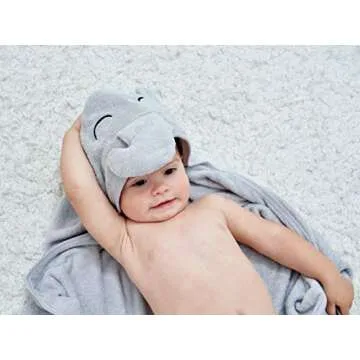 HIPHOP PANDA Hooded Towel - Absorbent Bamboo Baby Towel