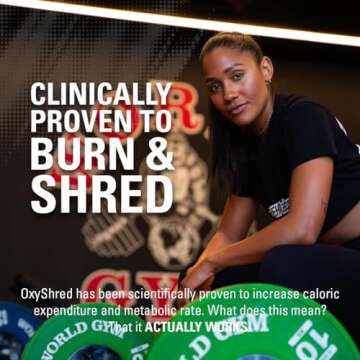 EHP Labs OxyShred Pre Workout Powder & Shredding Supplement - Preworkout Powder with L Glutamine & Acetyl L Carnitine, Energy Boost Drink - Passionfruit, 60 Servings