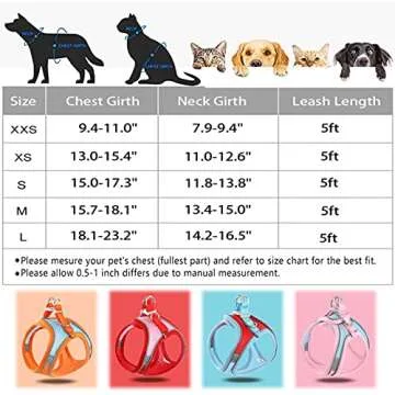 LMOBXEVL Small Dog Harness,Puppy Harness and Leash Set for Walking Escape Proof,Comfortable Air Mesh Dog Vest Harness with Reflective Strip, Step-in Outdoor Pet Vest for Dog Breeds