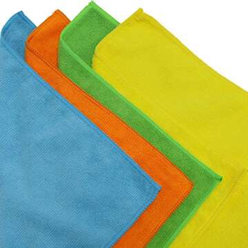 Simple Houseware 50 Pack Microfiber Cleaning Cloth (12" x 12")