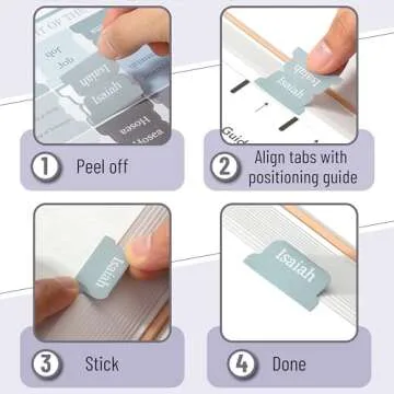 Mr. Pen- Bible Tabs, 75 Tabs, Laminated Bible Tabs for Women and Men, Bible Tabs for Study Bible, Bible Index Tabs, Bible Book Tabs, Bible Labels Tabs, Mr Pen Bible Tabs