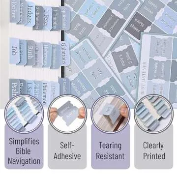 Mr. Pen- Bible Tabs, 75 Tabs, Laminated Bible Tabs for Women and Men, Bible Tabs for Study Bible, Bible Index Tabs, Bible Book Tabs, Bible Labels Tabs, Mr Pen Bible Tabs