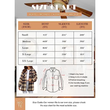 Womens Flannel Button Down Shirts Boyfriend Long Sleeve Oversized Blouses Tops 6020 2-Khaki Small