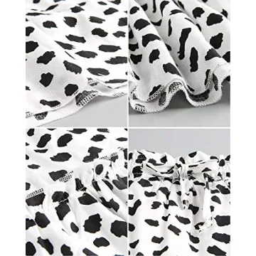 Alelly Women's Summer Cute High Waist Ruffle Skirt