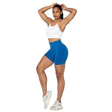 Sunzel Butt Scrunch Seamless Shorts, Womens 5 Inch Workout Shorts High Waist Stretch Booty Short for Gym/Yoga/Running/Biking