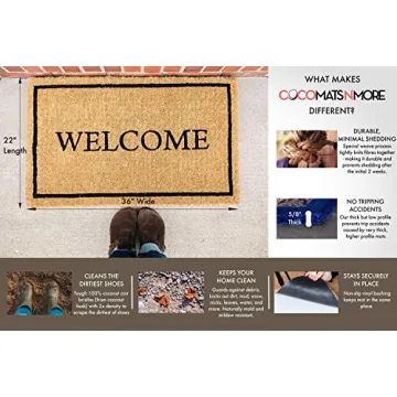 Stylish COCO MATS 'N MORE Personalized Doormat