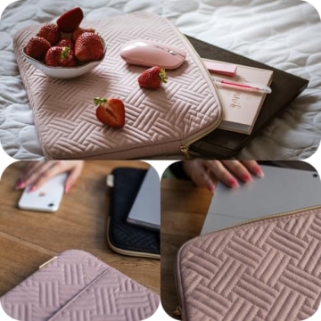 Stylish BAGSMART Laptop Sleeve in Baby Pink for Laptops