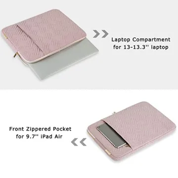 Stylish BAGSMART Laptop Sleeve in Baby Pink for Laptops