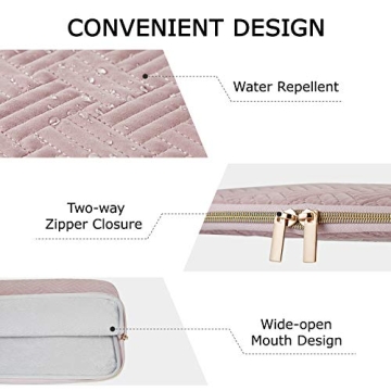 Stylish BAGSMART Laptop Sleeve in Baby Pink for Laptops
