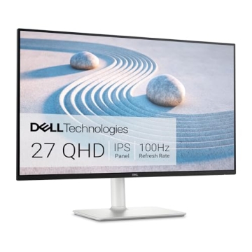 Dell S2725DS Monitor - 27 Inch, QHD (2560x1440) Display, 100Hz refresh rate, 1500:1 contrast ratio, ...