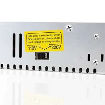 SUPERNIGHT 12V 30A Switching Power Supply, 110-240 Volt AC to DC 360W Universal Regulated Switching Transformer Adapter Driver for 3D Printer, CCTV, Radio, LED Strip Lights,Computer Project