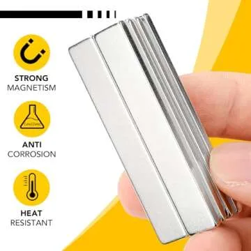 DIYMAG Strong Neodymium Bar Magnets - 20 Pack, 60 x 10 x 3 mm for DIY Projects