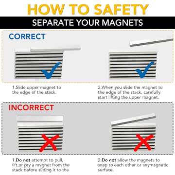 DIYMAG Neodymium Bar Magnets - 20 Pack, 60x10x3 mm