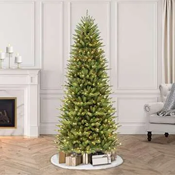 Pre-Lit Slim Fraser Fir Christmas Tree - 6.5ft