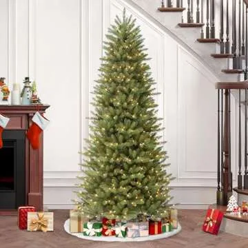 Pre-Lit Slim Fraser Fir Christmas Tree - 6.5ft