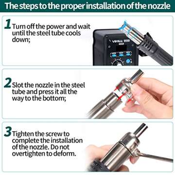 YIHUA 959D High Power Hot Air Rework Station with Presets