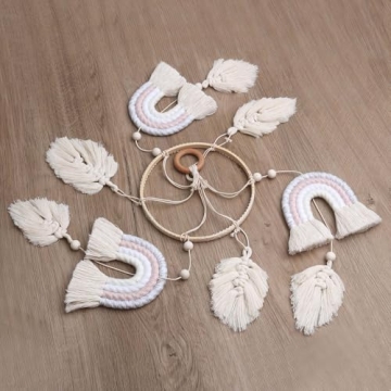 Charming Rainbow Baby Mobile for Soothing Nursery Decor