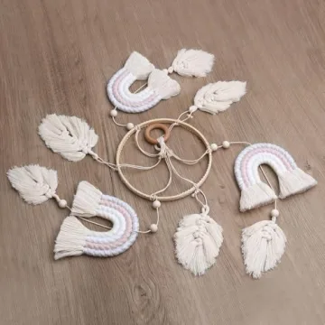 Charming Rainbow Baby Mobile for Soothing Nursery Decor