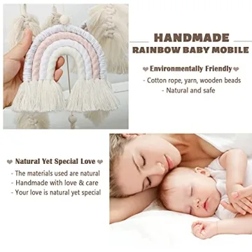 Charming Rainbow Baby Mobile for Soothing Nursery Decor
