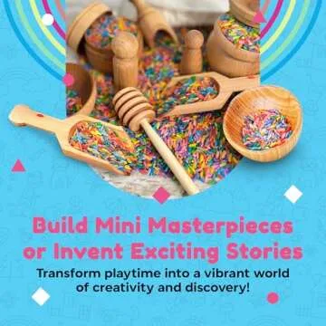 Sensory-N-Stuff - Wooden Tool Set for Sensory Bin (10 Piece), Child-Sized Montessori Sensory Toys for Developing Fine Motor Skills, Smooth Wooden Toys, Bin Scoops and Tools