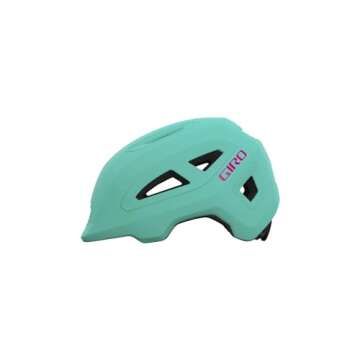 Giro Scamp II Cycling Helmet - Youth Matte Screaming Teal Small